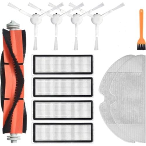 EAS-for Xiaomi Mijia 1C/STYTJ01ZHM Robot Vacuum Cleaner HEPA Filter Disposable Mop Cloth Side Brush Main Brush Parts