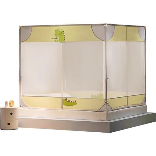 Childrens mosquito net anti-fall reinforced thick zippered boy princess wind 1.5 meters bed home 1.2/1 .8m