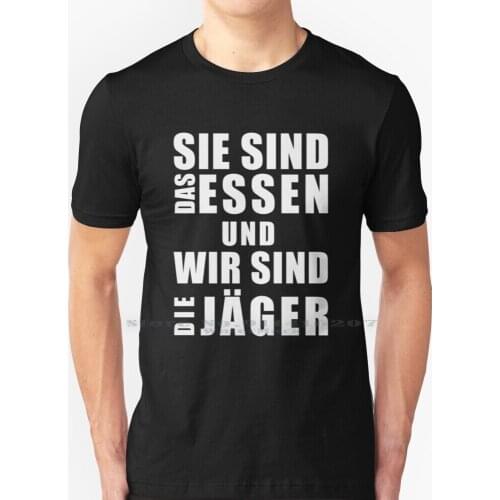 Sie Sind Das Essen T Shirt 100% Pure Cotton Shingeki No Kyojin Attack On Titan Snk Aot Anime Quote Quotes German