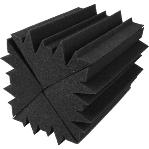 Hot AD-10PCS 4.6 in x 4.6 in x 9.5 Inch Soundproofing Insulation Foam Flame Retardant Bass Trap Acoustic Wall Foam