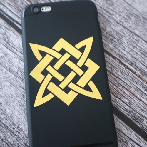 JS-006#58*58mm Slavic pattern 3D cool nickel metal car stickers decals for Car Styling Laptop