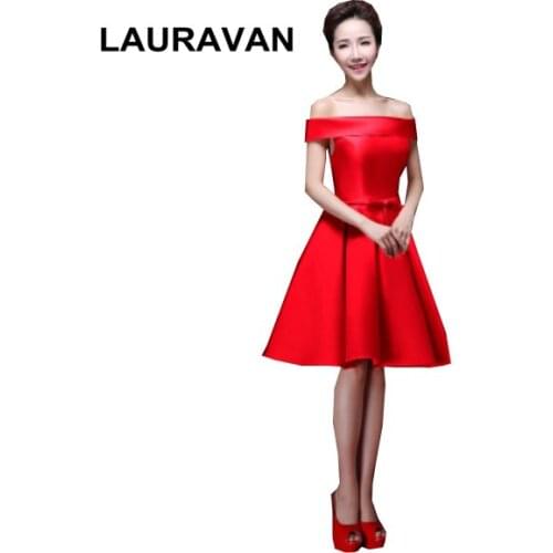 Red off the shoulder top robe de soiree gorgeous black dress formal bridesmaid gowns formal occasion dresses free shipping