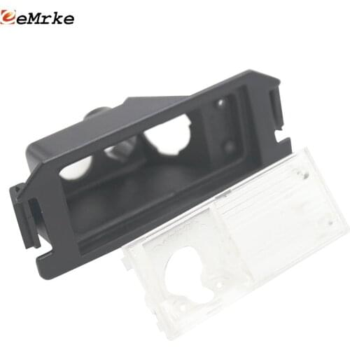 EEMRKE Car Rear View Camera Bracket License Plate Lights Housing Mount for Hyundai Genesis Coupe i10 i20 i30 ix55 Veloster