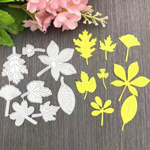 Leaves Craft Paper Dies Cut For Card Making Diy Scrapbooking Dies Metal 2021 Embossing New