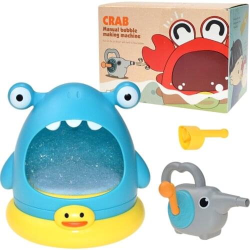 Bubble Machine Baby Bath Toy Creative Bubble Maker With Blowpipe Blower Bathroom Bathtub Kids Play Water Games Toy Set for Child