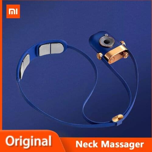 Xiaomi Neck Massager Portable Smart Cervical Massager TENS+EMS Double Pulse Hot Compress Massage With Phone Bluetooth Applet