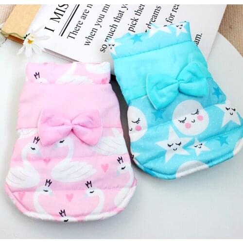 Cute Dog Clothes Winter Small Dog Vest Coat Jacket Cat Chihuahua Yorkie Poodle Bichon Schnauzer Pet Outfit Dropship Dog Costume