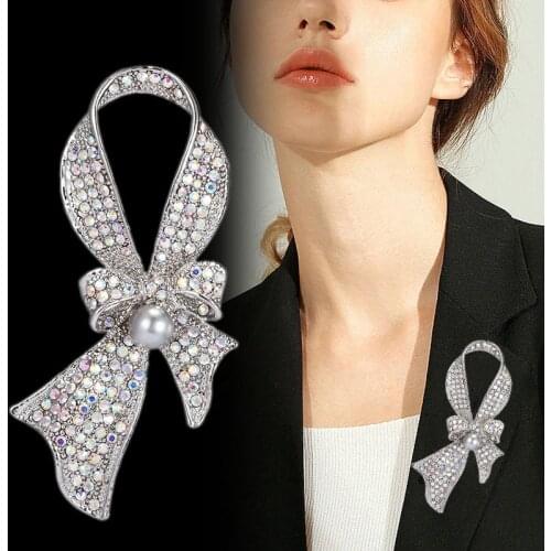 Fashion Korean Jewelry Antique Vintage Butterfly Brooches Crystal Broches Femininos