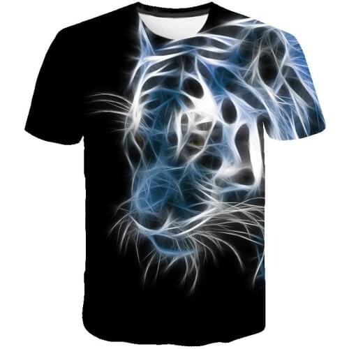 2020 Newest 3D Print Animal Cool T-Shirt Men Short Sleeve Summer Running t-shirt Tops Shirt T Shirt Male Fashion tshirt Male 6XL