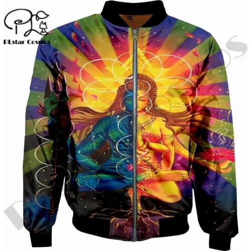 PLstar Cosmos Hippie Murshroom Psychedelic Bomber Jacket 3D Printed NewFashion Unique Sportswear Unisex Casual Windbreaker T-2