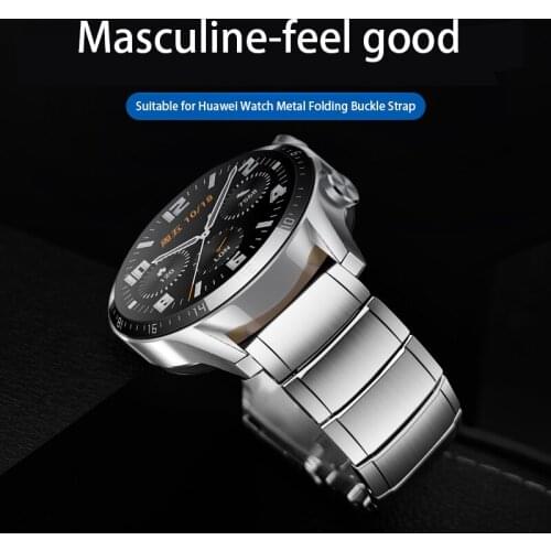 For Huawei watch GT1 2 46mm Newest Stainless Steel band strap Honor Magice1 2 Metal bracelet Galaxy watch 46mm strap Gear S3band