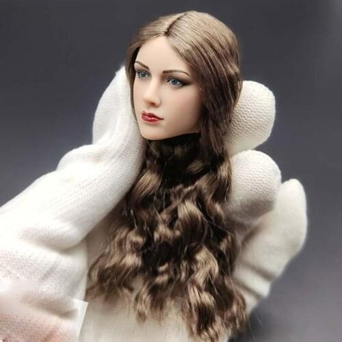 Spartan Army Commander Head Sculpt 1/6 Action Figure PL2020-165C Golden Commander Female Soldier Head for 12in Phicen