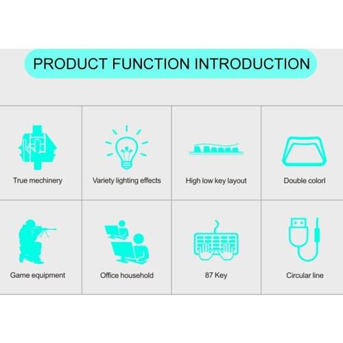 For Gaming Keyboards 87Pcs/Set PBT Color Matching Light-proof Mechanical Keyboard Keycaps Replacement Keyboards Accessories