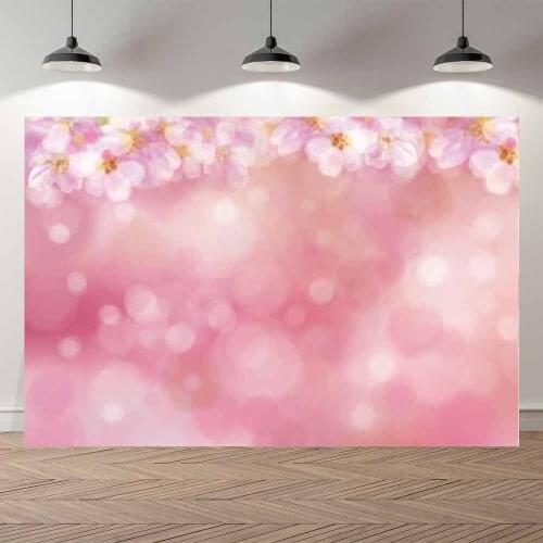 Thin Vinyl Flower Glitter Sparkling Kid Portrait Birthday Party Wedding Banner Photography Backdrop Photo Studio Background