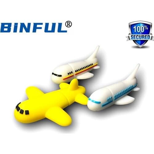BINFUL Fast Air plane Civil aircraft usb flash drive Cartoon 4G 8G 16G 32G 64G 128G 256GB pen drive usb memory stick u disk Gift