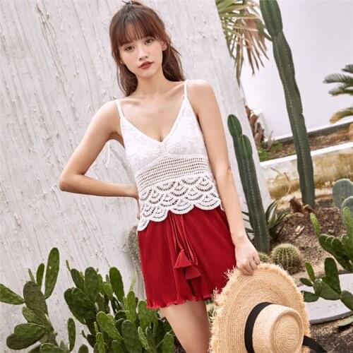 Women 2021 Soft Comfort Short Pants New Elastic High Waist Casual Loose Shorts Female Summer Ice Silk Trousers Plus Size M-7XL