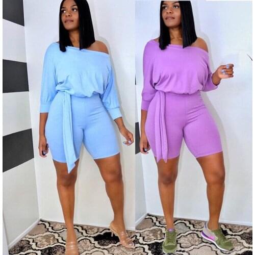 Women Fashion Casual Home Lace Up Jumpsuit Summer Playsuits Romper Women Causal Linen Beach Overall