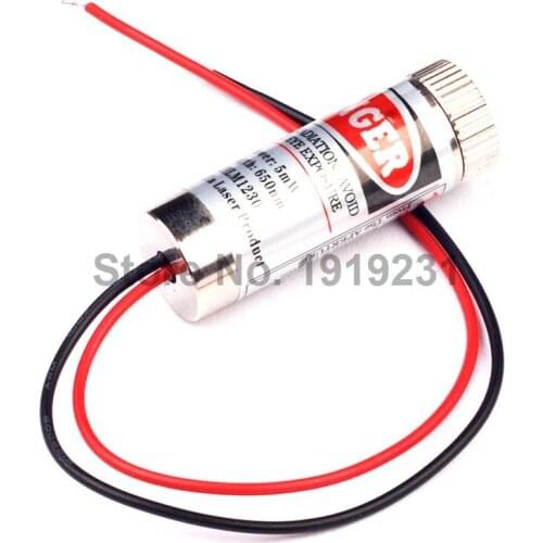 1PCS NEW 650nm 5mW Red Laser Line Module Glass Lens Focusable Industrial Class