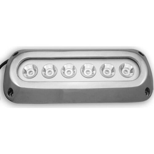 316 Stainless Steel LED Underwater Light DC8-28V IP68 Marine Boat 188.5*72.5*21.5mm ZY-TDF01-6X3W