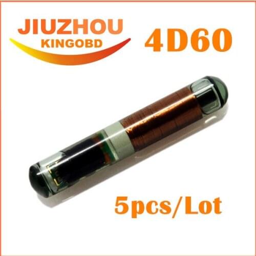 5PCS/LOT Blank Car Transponder Chip ID:4D60 Glass Chip ID4D60 Glass Transponder Chip For Ford Fiesta Focus Ka M-ondeo