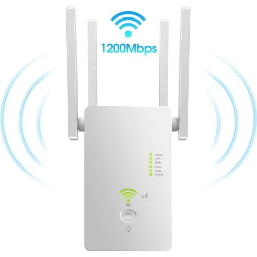 AC1200Router| WiFi Range Extender |Repeater| Latest 5GHZ&2.4GHZ Dual Band | Dual Band WiFi Extender, Repeater, WiFi Signal Boost