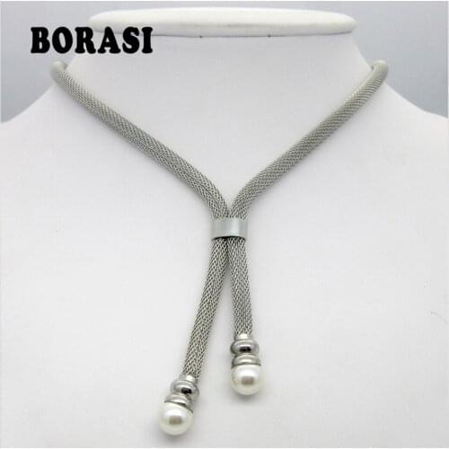 Женские ожерелья из жемчуга BORASI China At AliExpress
