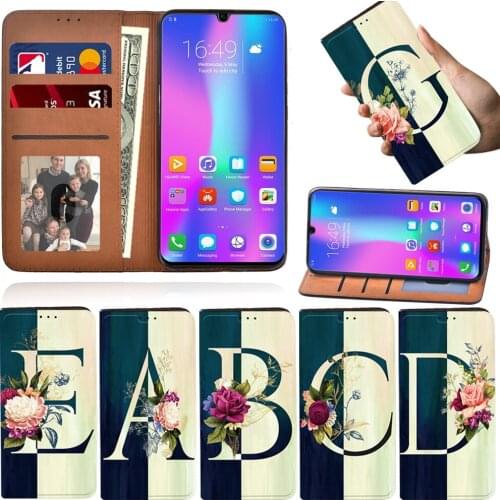 Flip Phone Case for Huawei P Smart 2019/P Smart Plus 2019/P Smart 2020 /P Smart Z 26 Letter Series Shockproof Protective Cover