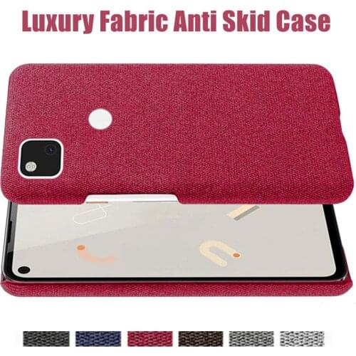Cloth Texture Fit Cover On The For Google Pixel 4a 4G 5.81" Coque Luxury Febric Antiskid Case For Pixel4a 5G 6.2" Capa Shell