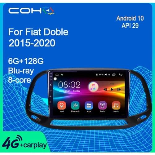 COHO For Fiat Doblo 2015-2020 Car Multimedia Player Radio Gps Navigation Android 10 Octa Core 6+128G