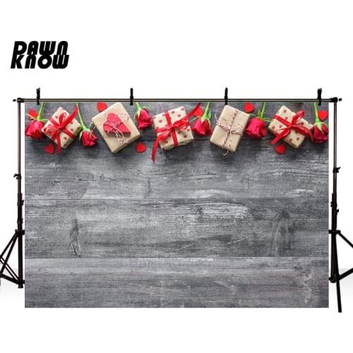 DAWNKNOW Wood Floor Gift Photography Background Backdrops Newborn Celebrate Photo Shoot Children Photocall Customize lv1222