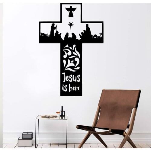 Beauty jesus is born Decorative Wall Sticker Art Decals For Living Room Vinyl Wallpaper Stickers Mural adesivo de parede