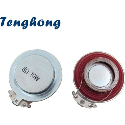 Tenghong 2pcs 44MM Resonant Horn 4/8Ohm Portable Audio Vibration Mini Speaker For Home Theater DIY Modification Loudspeakers