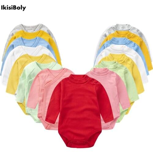 Newborn Baby Bodysuits 0-24M Bebe New Rompers Girl Boy Clothes 100% Cotton Spring Autumn Playsuits Costume 2021 Top Outfit