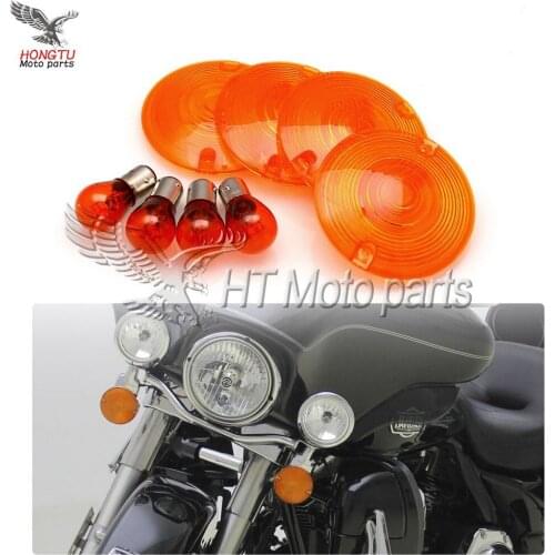 Motorcycle Turn Signal Lens Turn light Cover For Harley Davidson Tour Glides Electra Glides Road King 1986-2007