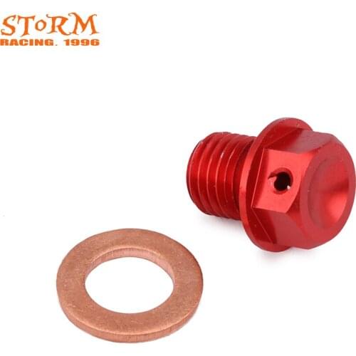 M12 Magnetic Engine Oil Drain Plug Bolt For ATC 110 125M 185S 200 250 R SX 70 90 K Big Red Foreman 400 450 500 FourTrax Rancher