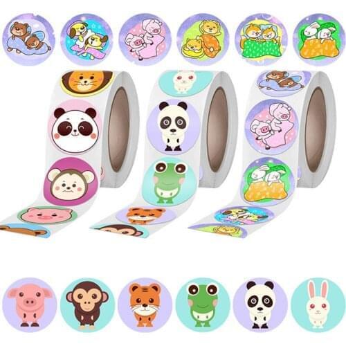 38MM Cute Children Inspirational Sticker Label Sticker Teacher Reward Student Birthday Party Wedding Baking Decoration Sticker