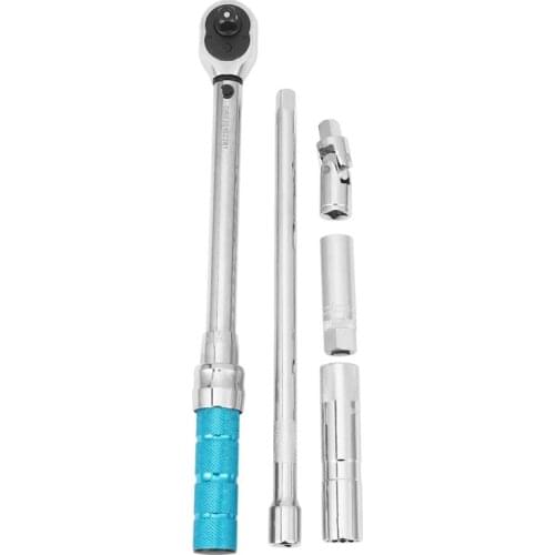 MXITA 5PCS 3/8 5-60NM Industrial Grade Magnetic Plug Set Adjustable Torque Wrench Bicycle Repair Tool