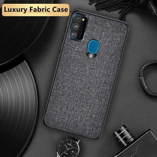 Soft Cloth Fabric Phone Case For Samsung Galaxy M21 M51 M31S M31 M01 M11 M12 Thin Silicone Case Cover For Samsung M 51 31 21 11