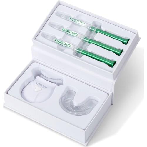 6 LED Blue Cold Non Peroxide Teeth Whitening Kit No Sensitive Custom Private Logo And Dropshipping service