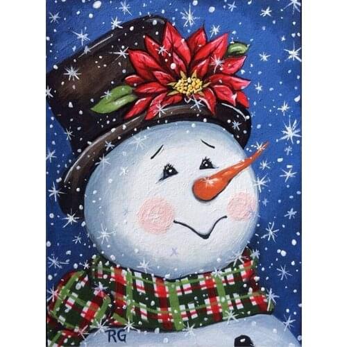 Christmas Santa Claus Snowman 14CT Cross-Stitch Embroidery Kit Handicraft Handiwork Painting Knitting Christmas Home Decor Floss