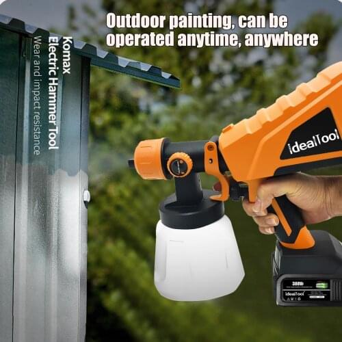 1000ML Yellow Cordless Electric Spray Gun Household Disinfection Sterilization Portable Paint Sprayer For Makita 18V Battery