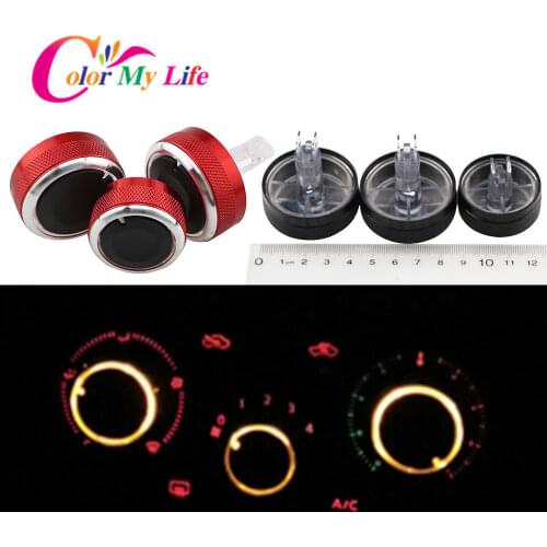 Color My Life Air Conditioning Heat Control Switch Knob AC Knob Fit for Nissan Tiida NV200 Livina Geniss Car Accessories