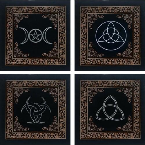 50*50CM Tarot Card Tablecloth Constellation Astrology Table Cloth