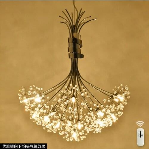 Modern LED chandelier lighting Nordic restaurant pendant lamps bedroom fixtures dining room crystal hanging lights