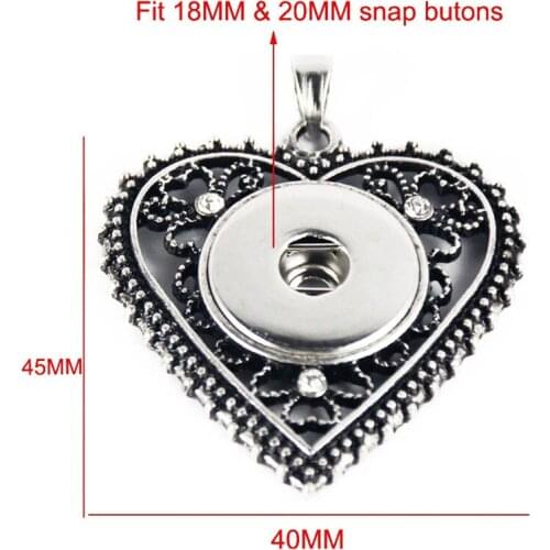 SP18-72 Trend Interchangeable Jewelry 18mm Ginger Snaps Jewelry Custom Snap Button Pendants with 50cm chain for Women