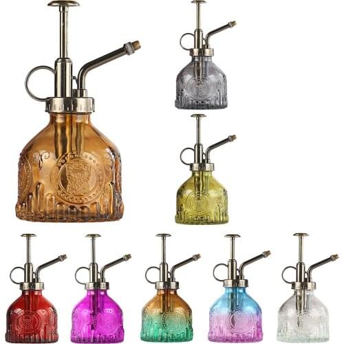 200ML Glass Spray Bottle Anti-slip Large Capacity Flower Water Spray Bottle Glass Watering Can For Indoor Potted Terrariums
