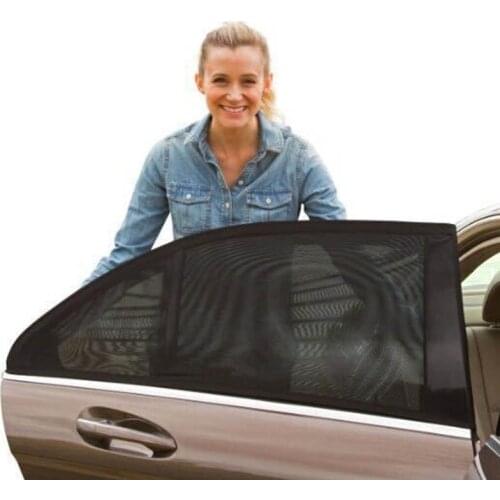 1 Pair Car Front Side Window Sunshade Mesh Anti-UV Baby Kid Pet Protector Sun Shade Cover S55