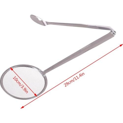 1PCS Stainless Steel Spoon Kitchen Oil-frying With Clip Kitchen Strainer Accessories Cooking Multi-functional Tool