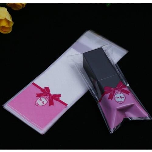 100pcs Plastic Transparent Cellophane Polka Dot Candy Dragee Cookie Gift Bag with DIY Self Adhesive Pouch Wedding Bonbonniere