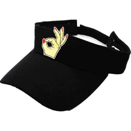 2020 new style ok gesture embroidery Visors Baseball Cap Adjustable Snapback cap for men and women 296